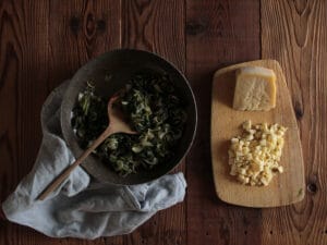 ripieno mini torte salate caciotta ed erbette